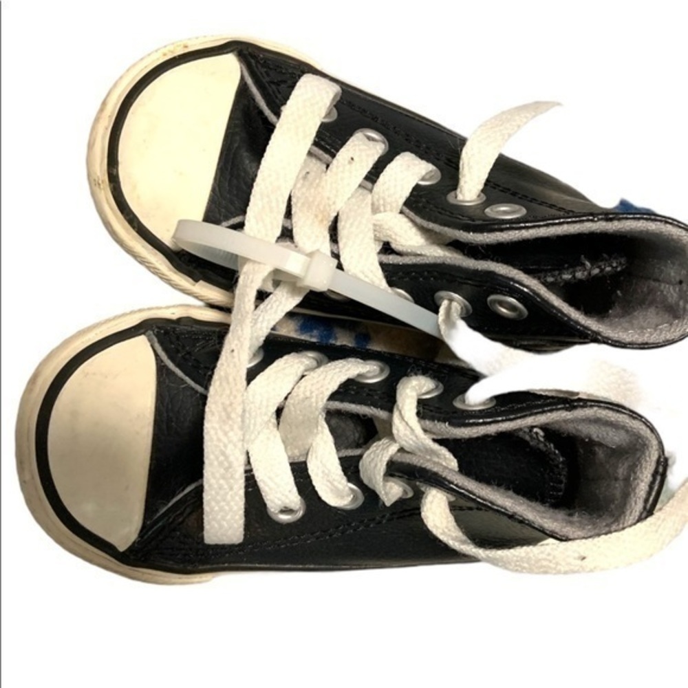 Converse Chuck Taylor All Star Hi Toddler's Shoes Black/Egret/Egret 754401c - Picture 13 of 16